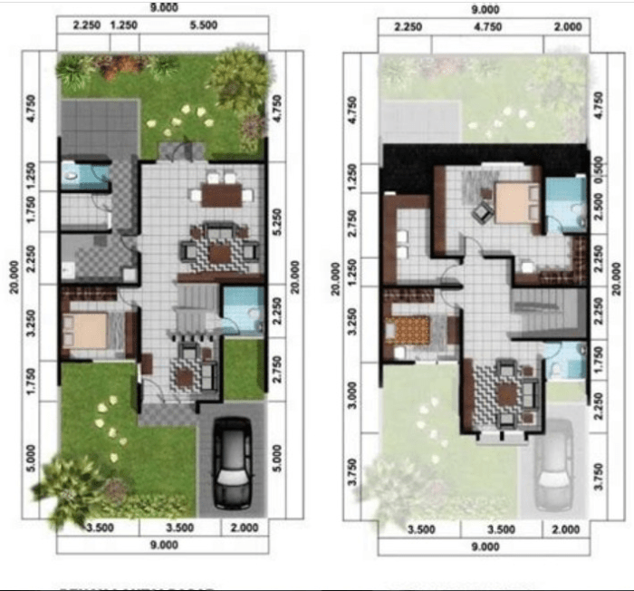 Desain interiro rumah 7x10